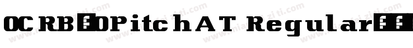 OCRB1OPitchAT Regular字体转换